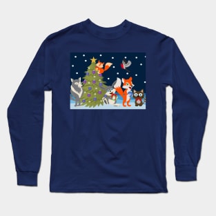 Foxy Christmas Long Sleeve T-Shirt